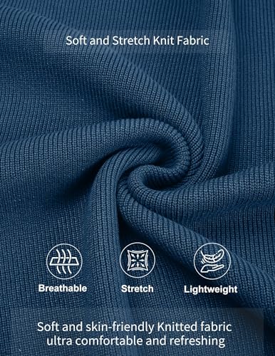 COOFANDY Mens Knit Polo Sweater Long Sleeve Polo Sweaters Casual Knitted Button Collar Pullover Sweater4