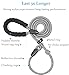 iYoShop Durable Slip Lead Dog Leash with Padded Handle and Highly Reflective Threads, No Pull Dog Training Leash, (1/2