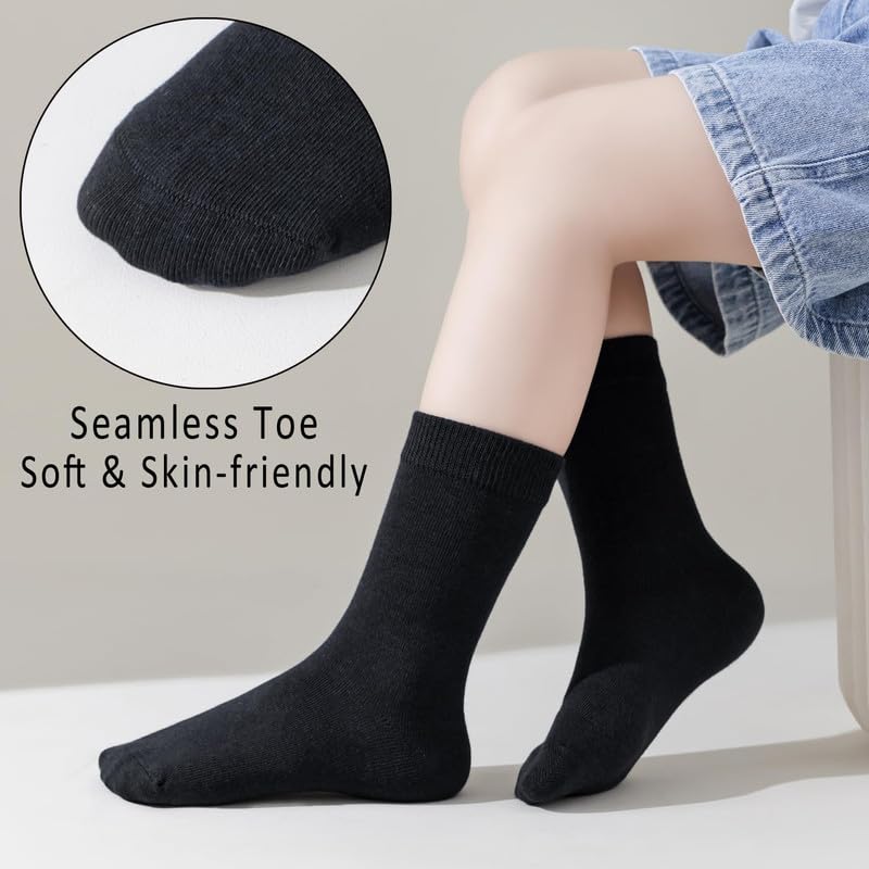 Image of Boys & Girls Calf Length Solid School Socks (Pack of 3 Pairs)