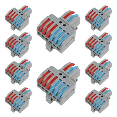 Conectores de palanca para cableado rápido en instalaciones de bricolaje