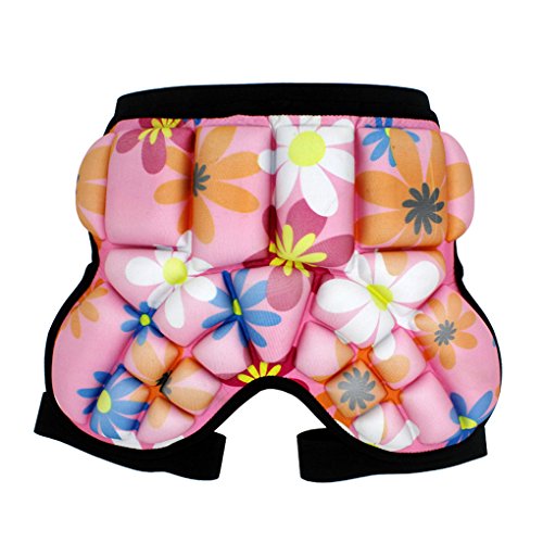 Protector pantalón de hockey para niños, con diseño de dibujos animados, de Masterein, Pink Flower