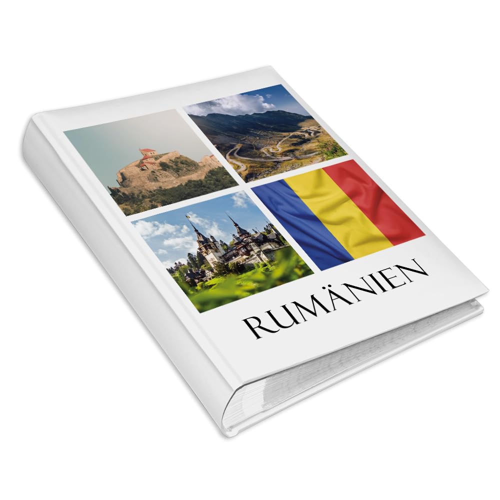 Handgemachtes Urlaubsfotoalbum – Thema Großbritannien, Für 120 Fotos (10x15 Cm), Mit Klarsichtfolien