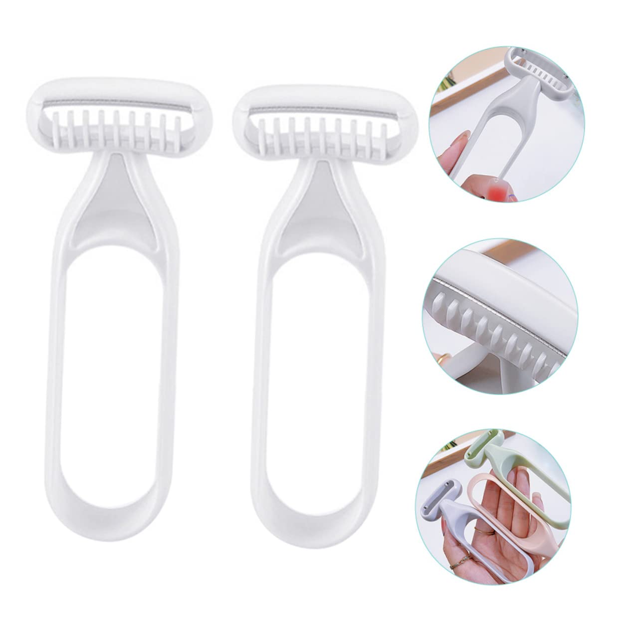 LALAFINA 8piezas Recortadora De Cuerpo Para Mujer Afeitadora Portátil Para Axilas y Piernas Cuchillas y Precisas Para y