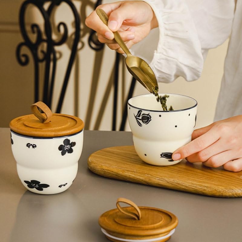 Retro Ceramic Seasoning Jar for Kitchen Use Household Flavor Bottle