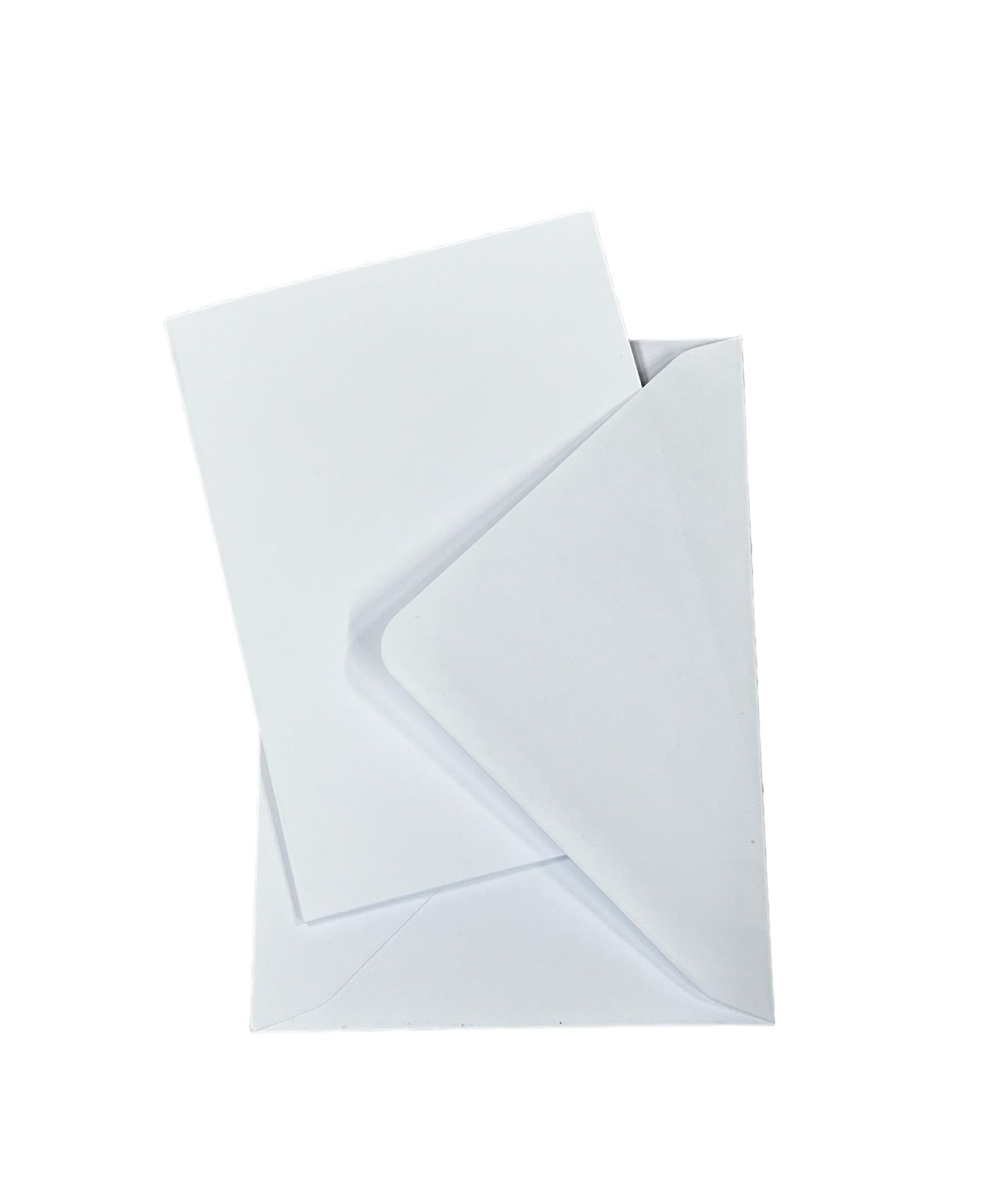 Ensemble 30 Cartes Pliantes Vierges Avec Enveloppes DIN A6/C6 - Cartes De Vœux Mariage Anniversaire Noël