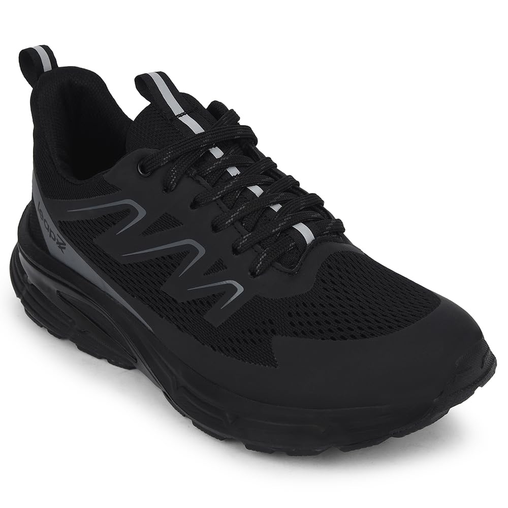 liberty Leap7x MEKSHAW-1E Lacing Sports Running Shoes for Men - Black | Comfortable and Durable Lace-Up Closure - Suitable for Lacing Walking, Gym, Jogging Shoes for Gents - Cushioned Footbed-picture-39
