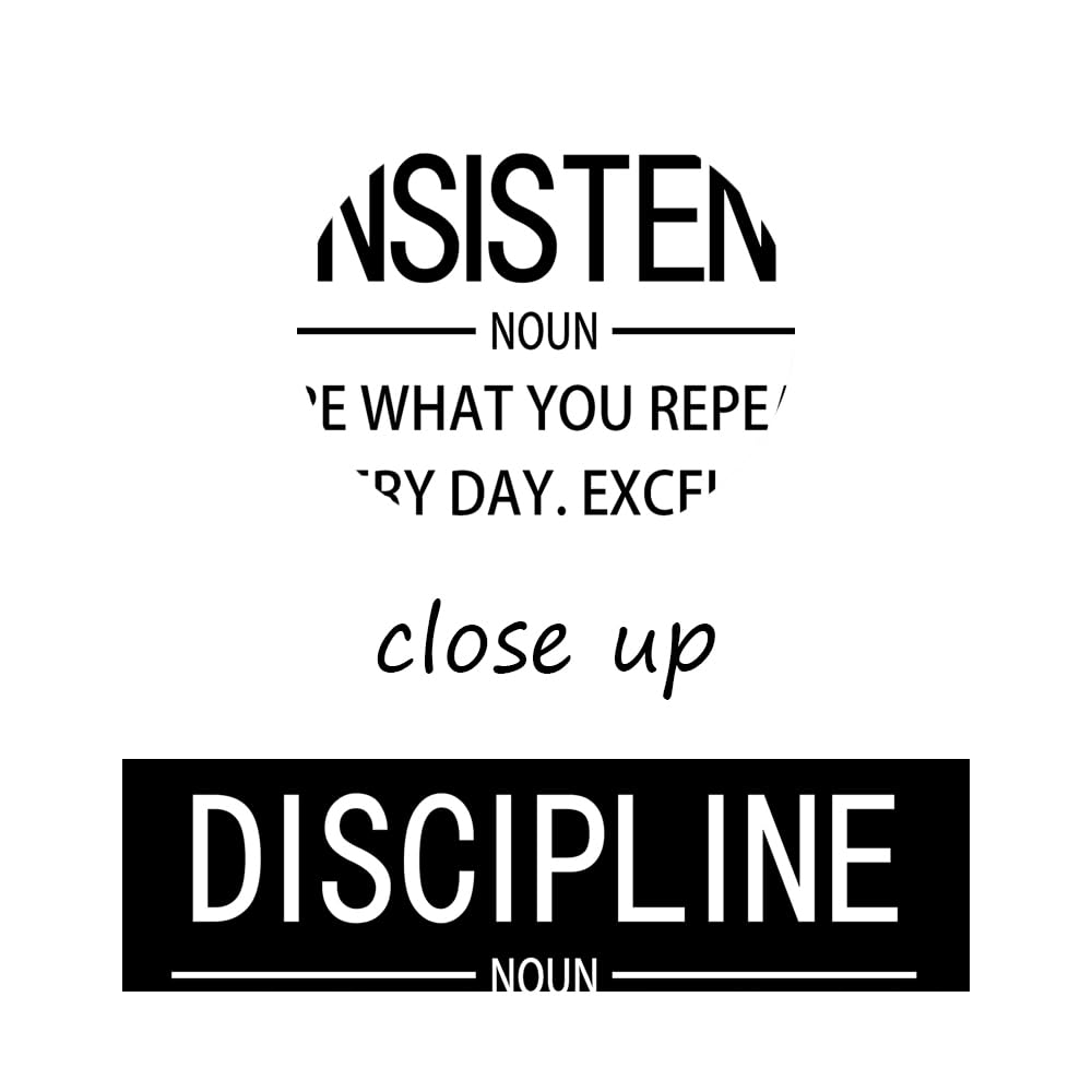 Coerency Discipline Noun Citazione motivazionale da parete per ufficio, poster motivazionale con ispirazione, poster positivo ispiratore, stampe su tela da parete per soggiorno, decorazione per la