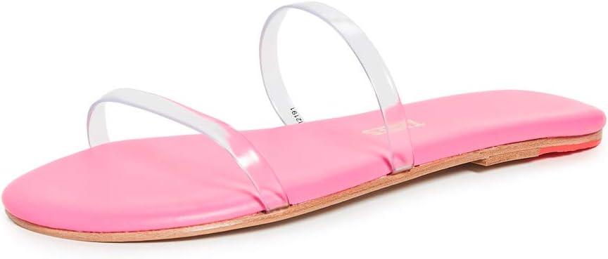 TKEES Women's Gemma Double Strap Vinyl Sandals
