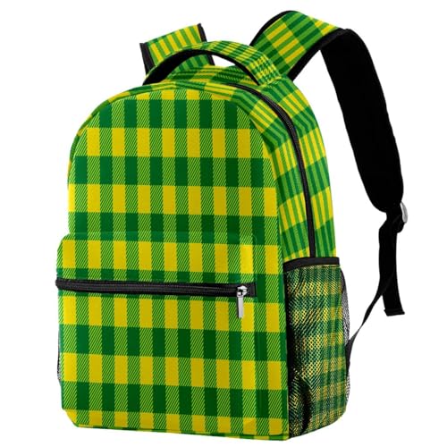 Sac à dos d'école grand volume 29.4x20x40cm écossais multicolore