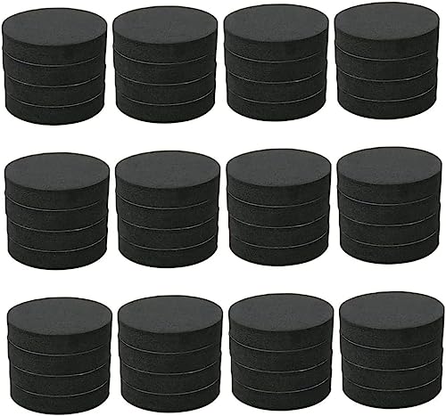 24/60PC Plant Pot Feet Risers Natural Foam Flower Pot Mat Invisible Pot Feet for Heavy Outdoor Plants Non-Slip with Strong Self Adhesive Pads for Medium and Large Sized Pots (60PC (40*8MM))
