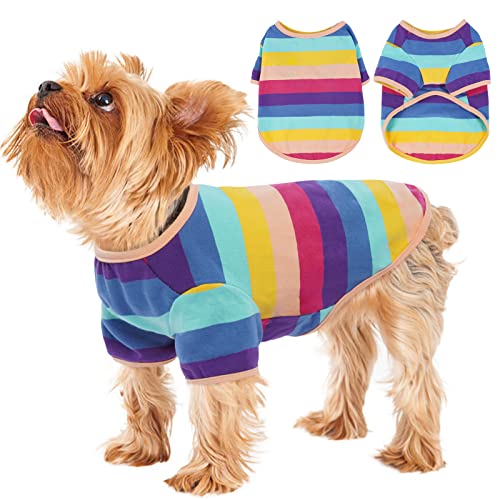 PUMYPOREITY Dog Shirt, Puppy Clothes,Dog Summer Clothes,Cotton Dog Cooling Shirt,Pet Clothes for Girl Boy Dog, Dog Outfit for Chihuahua Dachshund Yorkie Frenchie Small Medium Dog,XS,Green