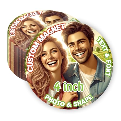 Imán circulares personalizables de 4 pulgadas KETABAO