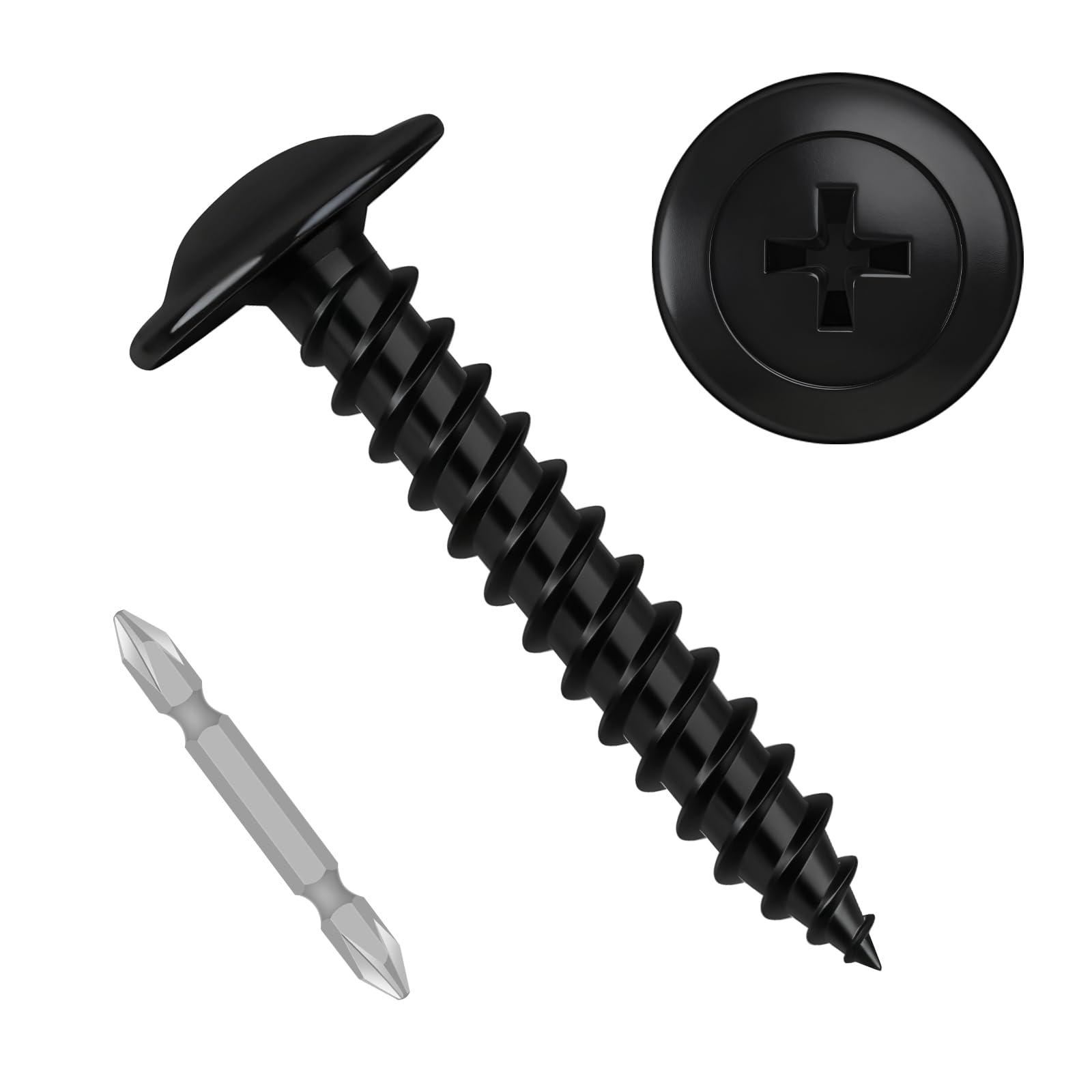 Self-Tapping Screws - 100 Pack #8 Truss Head -7 Self-Tapping Screws - 100 Pack #8 Truss Head -7
