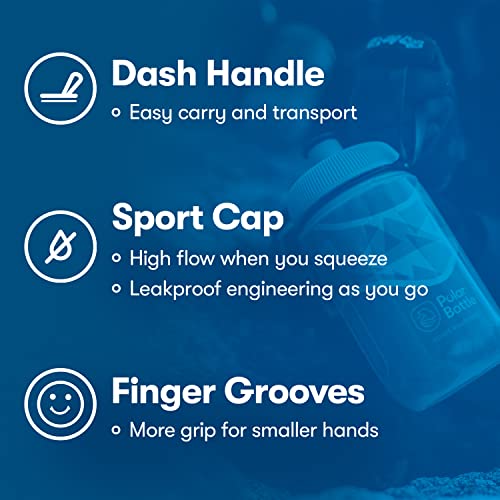 Polar Bottle Kids Insulated Water Bottle – 12Oz Fireworks - Azure Blue - Bpa Free Sport & Bike Water Bottle, Easy Squeeze Bottle Features For Kids #TOP3