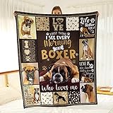 Tupmnbry Boxer Dog Blanket Cute Puppy Throw Blanket Super Soft Flannel Throw Blanket Lightweight Fluffy Plush Fuzzy Bed Blanket for Cute Pet 60"X80" - Image 2
