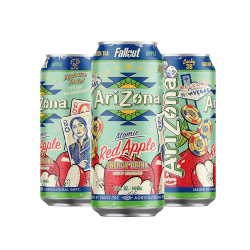Image of AriZona x Fallout Energy Drink - Red Apple Green Tea - 15 fl oz (12 Pack)