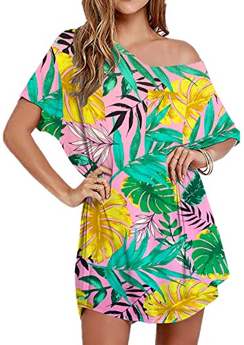 Image of Ekouaer Womens Tshirt Nightgown Cotton V Neck Sleepshirts Comfy Casual Nightshirt for Women