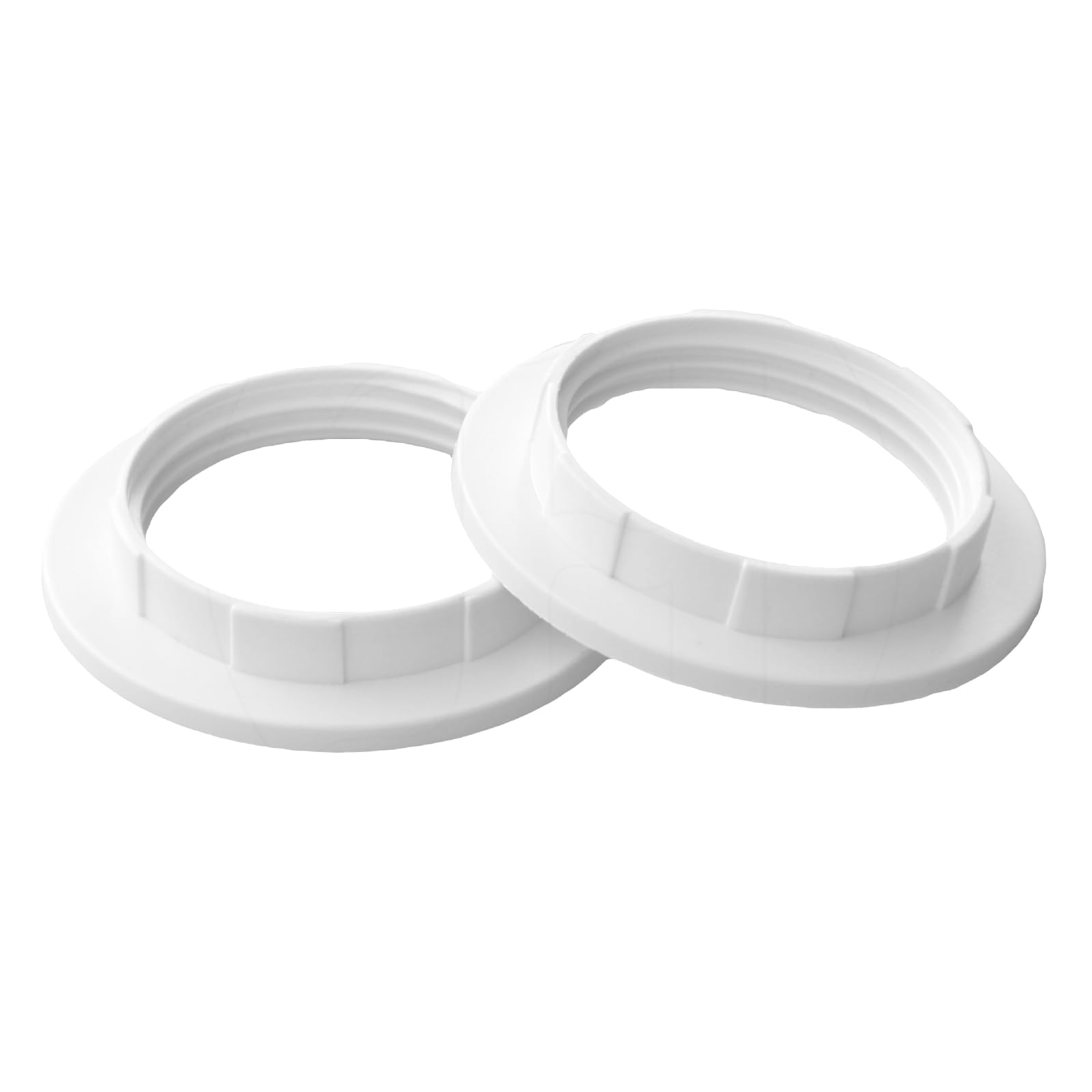 2 Pack E27 Lampshade Reducer Ring White Plastic Reducer Ring Light Shade Reducer Converter Washer for 40mm Lamp Holder