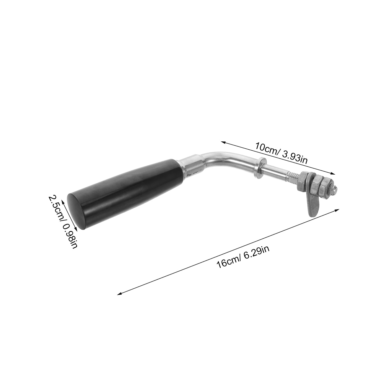 Manija de Puerta de Chimenea Resistente al Calor 16x10x2.5 Cm Metálica Antideslizante para Estufa de Leña, Horno, Caldera y Fogata – Accesorio para Repuesto de Hogar