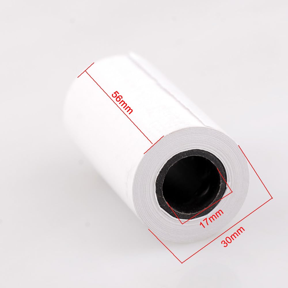 Rollos de papel térmico para recibos de caja registradora, rollos para recibos de mini impresora, 58 mm x 30 mm, 10 unidades