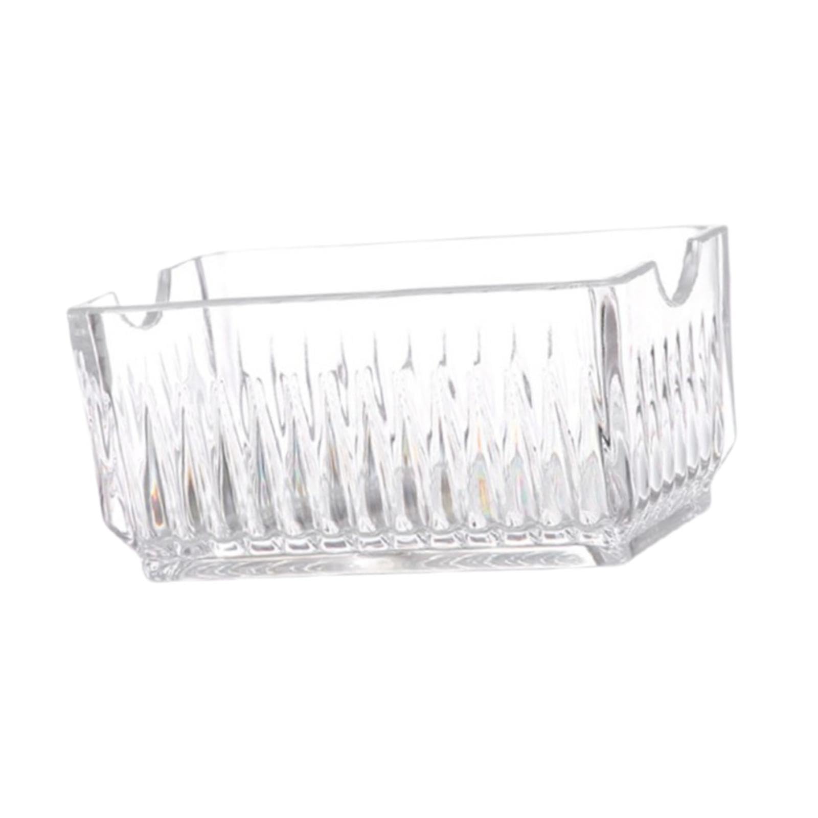 Sharplace Sugar Packet Holder Tea Bag Organizer Holder Sugar Packets Caddies Storage Container Sugar Caddies for Kitchen Home Cabinet Table, Clear, 10.7x6.6x5.3cm