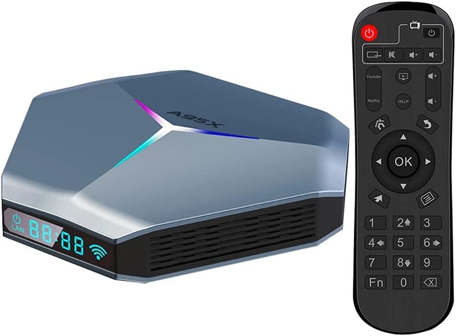 Neo Classic A95X F4 Android 10 Amlogic S905X4 4GB/32GB TV BOX RGB Light 2.5G+5G WIFI Bluetooth 4.2 8K HDR