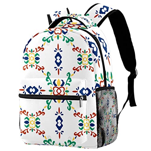 Sac à dos ordinateur portable géométrique idéal pour l'université et le voyage