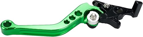 Miniatura 3 de Modengzhe Palancas de freno de embrague, 2 palancas de embrague de freno de motocicleta de aleación de aluminio, verde