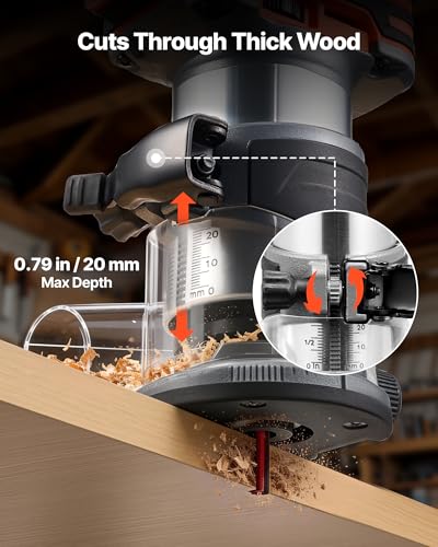 VEVOR Cordless Compact Palm Router