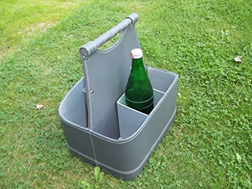 Flaschenkorb aus Kunstleder für 6 Flaschen Cover