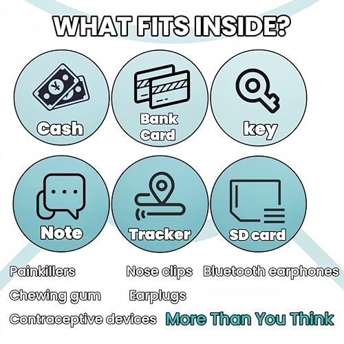 Handmade Hidden Pocket Ankle Socks with Magnetic Closure, Anti-Theft Travel Socks for Men & Women, Secure Storage for Cash, Cards, Keys | Moisture-Wicking Hiking, Running, Athletic Socks (Size US9-12)3