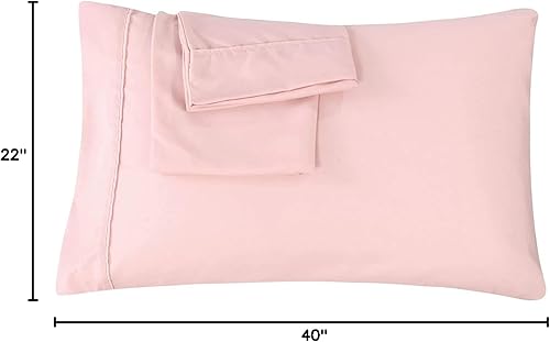 Miniatura 62 de Trend Bedding Mart Funda de almohada de gran tamaño. Color blanco, tamaño Queen, extra grande. Se adapta incluso a las almohadas más esponjosas