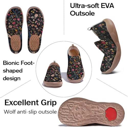 Women's Art Travel Shoes Slip On Casual Fashion Loafers Lightweight Comfort Painted Sneakers3