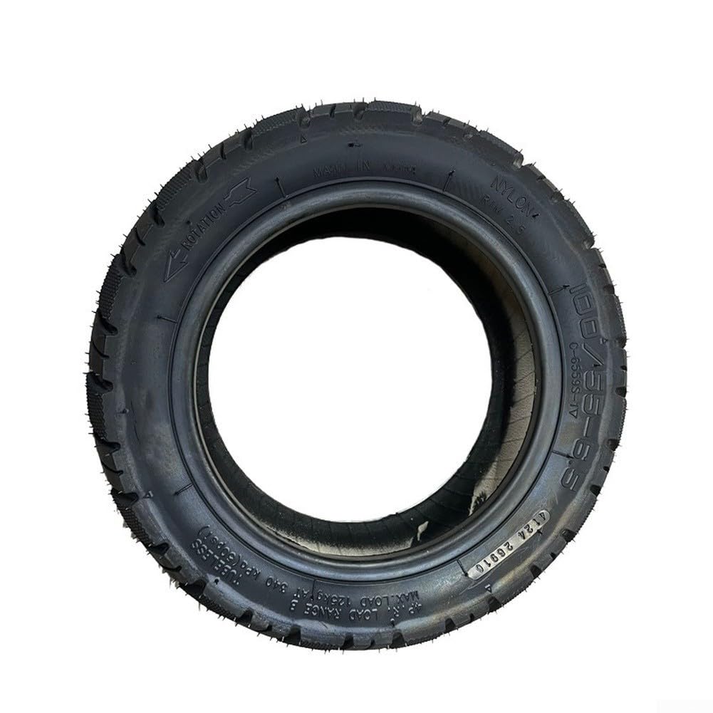 DAZZLEEX Pneu sans chambre à air tout-terrain 100/55-6,5 construction en nylon à 4 couches avec caoutchouc renforcé, bande de roulement à haute traction, capacité de charge de 125 kg, compatible avec