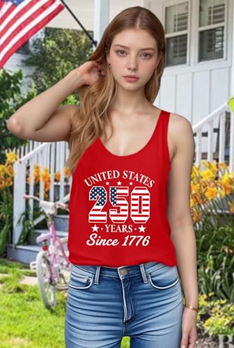 Image of Ithalt Womens American Flag Shirts 4th of July Outfits USA T-Shirt Patriotic Tank Shirt Fourth of July Sleeveless Tops