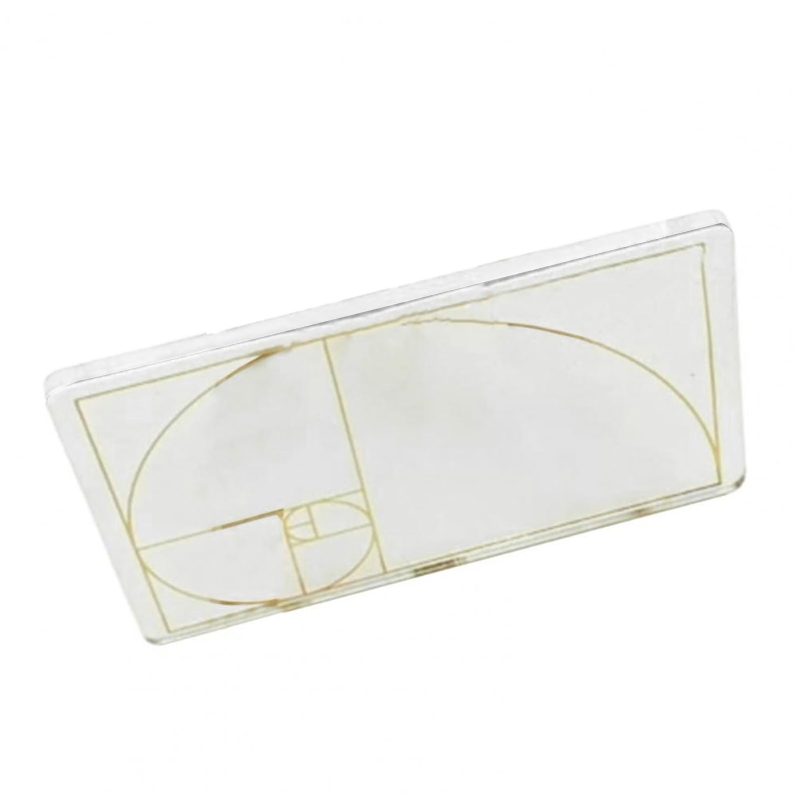 Rbrmhm As The Pic Show Multi-Purpose Acrylic Ruler Golden Section Finder Golder Ratio Correction Tool For Artist Architect 2.8''X1.7''