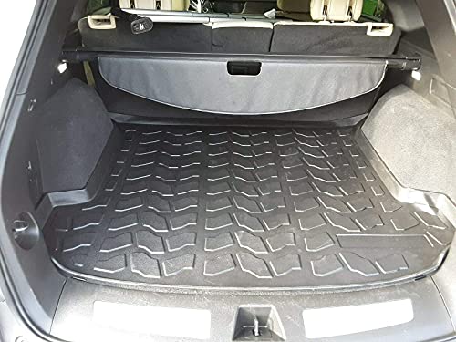 EACCESSORIES EA Cargo Liner for Cadillac XT5 2017-2026, Raised-Lip Rubber Trunk Mat