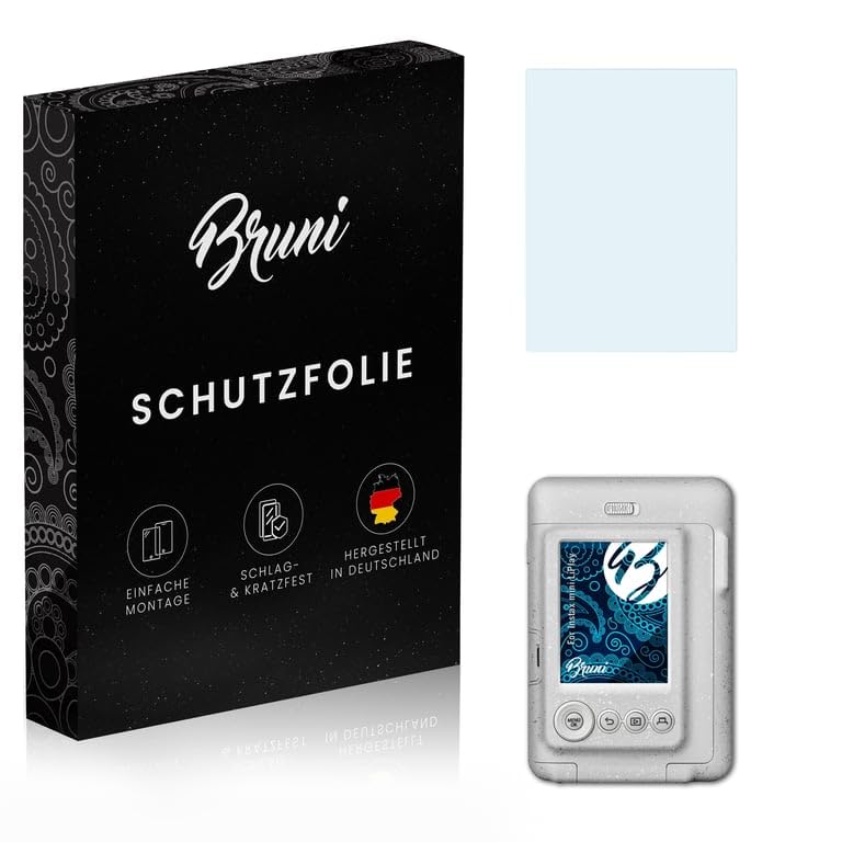 Bruni Screen Protector compatible with Instax mini LiPlay Protector Film, crystal clear Protective Film (2X)