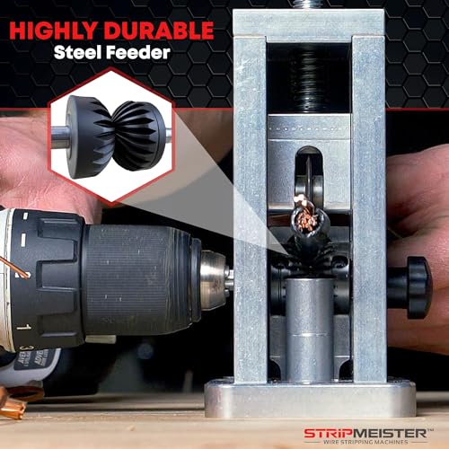 Image of StripMeister Original & E250 Feeder Replacement - Ultra-Grip Replacement Feeder, Feeder & Shaft Assembly Replacement Kit for StripMeister, Easy Wire Stripping Replacement Parts