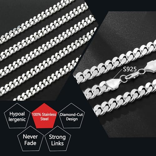 Pulsera de Plata S925 para Hombre Cadena Cubana 12MM miniatura 6