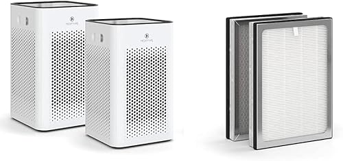 Medify Air Purificador de aire MA-25 con un filtro de repuesto adicional H13 True HEPA Cobertura de 500 pies cuadrados para humo, ahumadores,