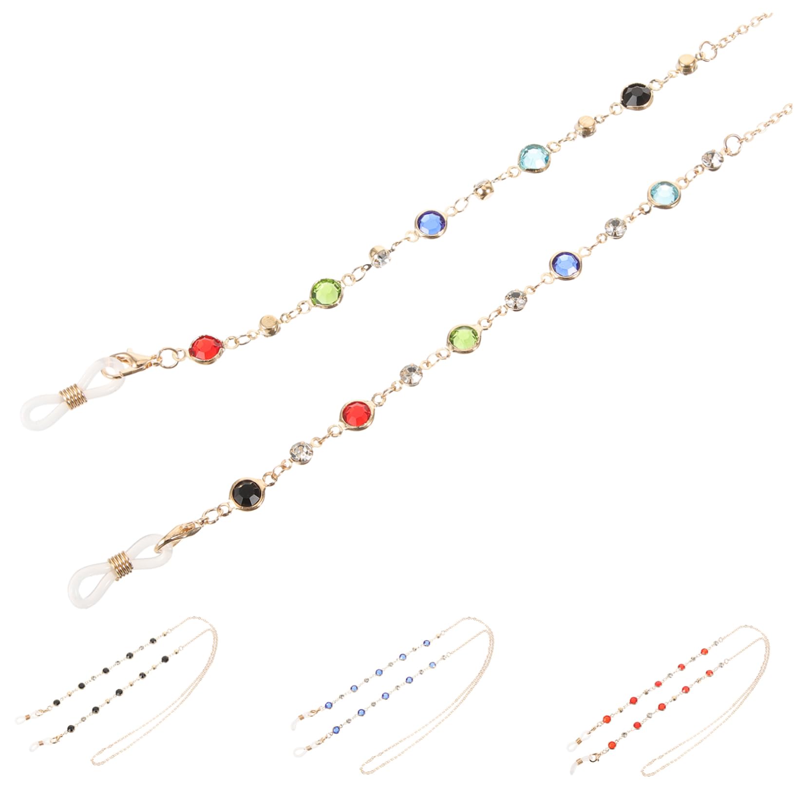 20piezas Cadena De Gafas De Perlas Coloridas Lazos De Ojos De Sol Cuerda Para Gafas Diseño Elegante y Resistente Para Mujeres y Festividades