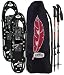 RedFeather Women's HIKE Recreational Series Snowshoe Kit with SV2 Bindings, Ski Poles and Carry Bag -1500