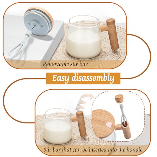 Taza eléctrica auto-mezcladora 400ml con tapa miniatura 2