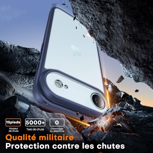 Coque iPhone Air antichoc TAURI avec protection intégrale caméra
