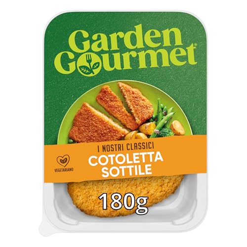 GARDEN GOURMET Cotoletta Sottile Vegetariana di Soia e Frumento, 2 pezzi 180g