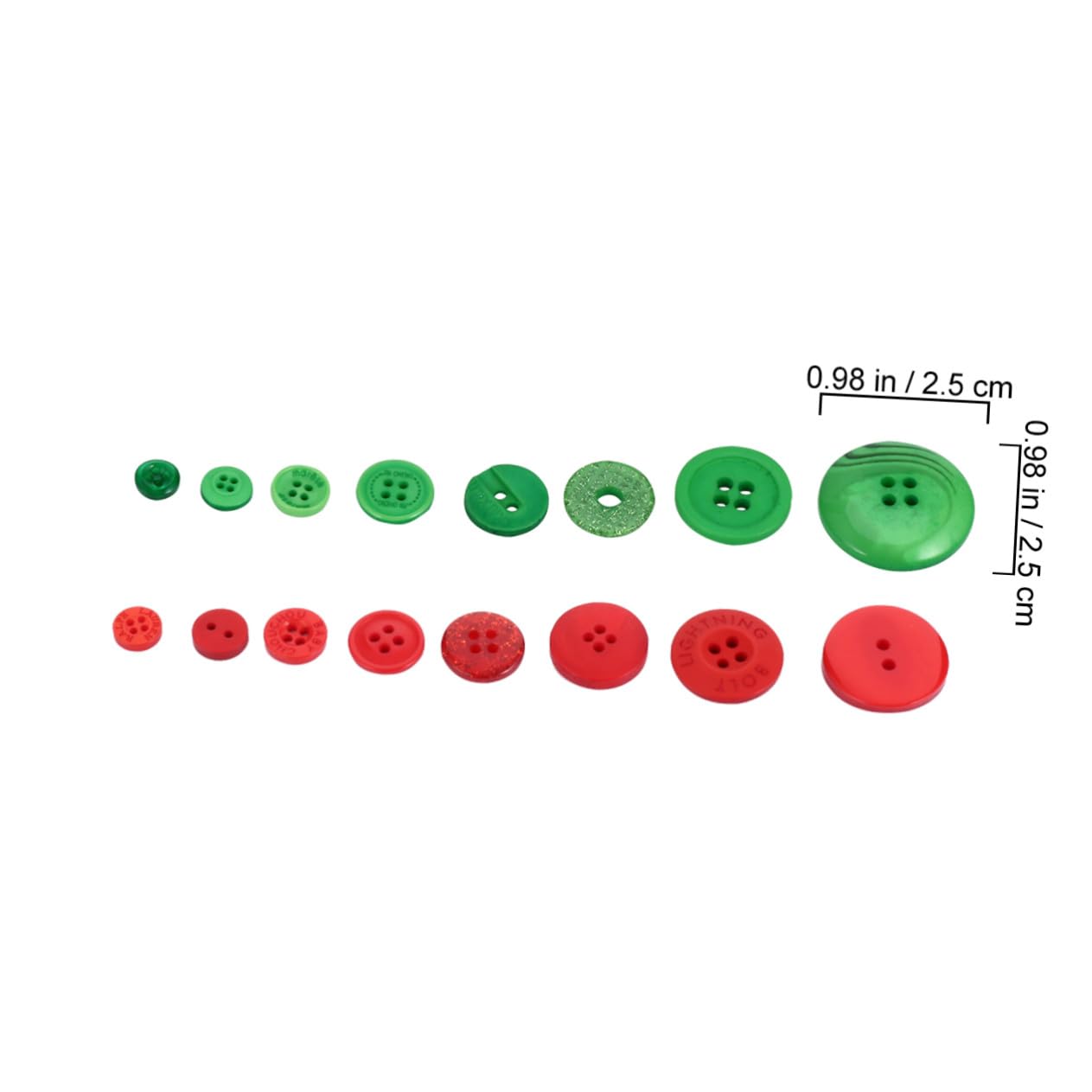 Bottoni in Resina Colorati Misti per Cucito 1320 Pezzi Assortiti