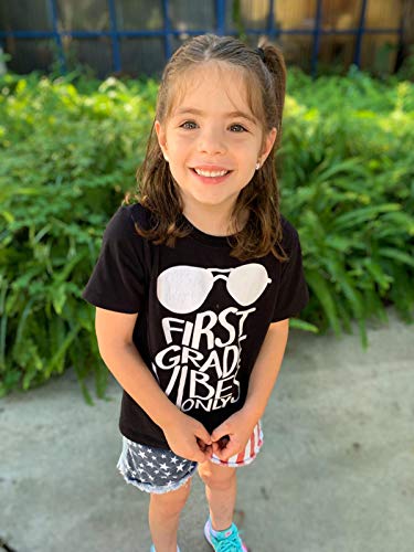 Image of Unique Baby Boys 1st Grade Vibes Only Back to School T Shirt