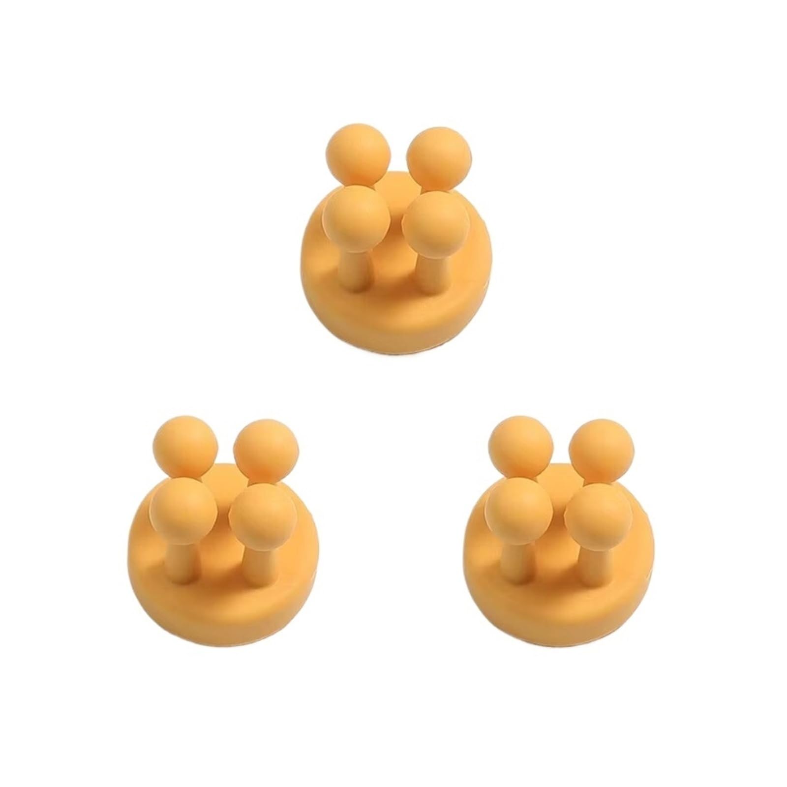 1/3/6pcs Multifunctional Silicone Hook Toothbrush Holder, Waterproof Self Adhesive Wall Mount Organizer(Chocolate)