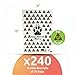 Fur a Petter World 100% Eco-Friendly, Biodegradable, Compostable Poop Bags, Leak Proof, Thick & Easy to Open, Made of Cornstarch & PBAT, Full Decomposition Within Only 90 Days (240 Bags).